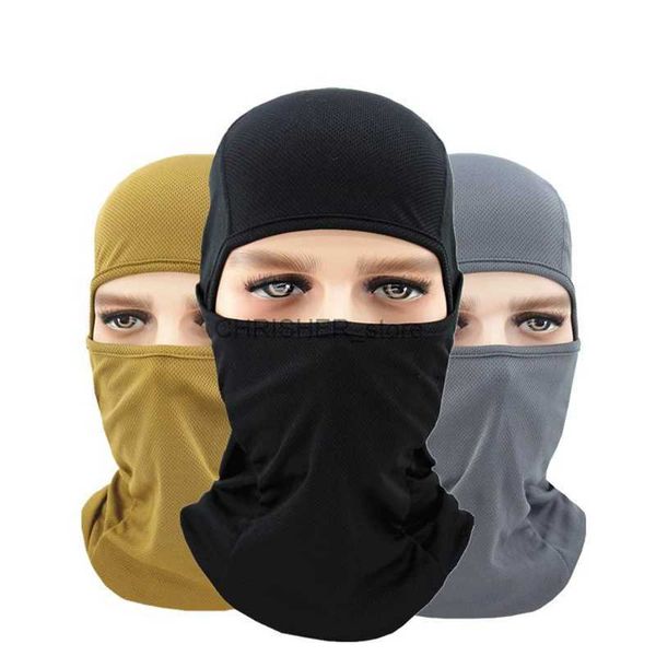 Taktische Haube Motorrad Vollgesichtsmaske Balaclava Taktische Masken Männer Frauen Atmungsaktive Sport Camping Ski Biker Gesichtsbedeckung Helm LinerL2402