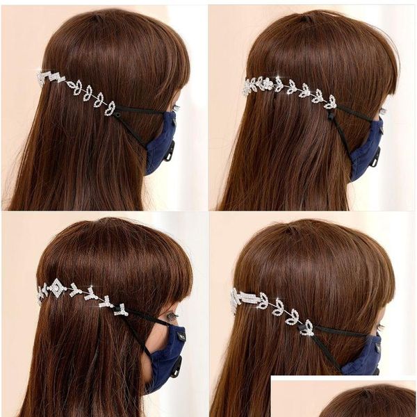 Jóias de cabelo de casamento mtiple estilos cristal noiva cocar máscara cordão suporte vestido de casamento acessórios jóias de cabelo de noiva vrystal dhmwm