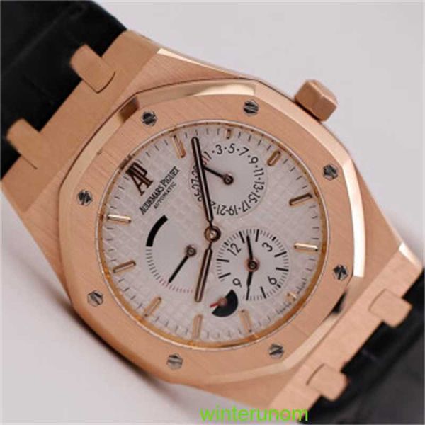 Брендовые часы Audemar Pigue AP Royal Oak 26120OR Мужские швейцарские часы из розового золота 18 карат Автоматические механические часы Диаметр 39 мм HB 0HLB