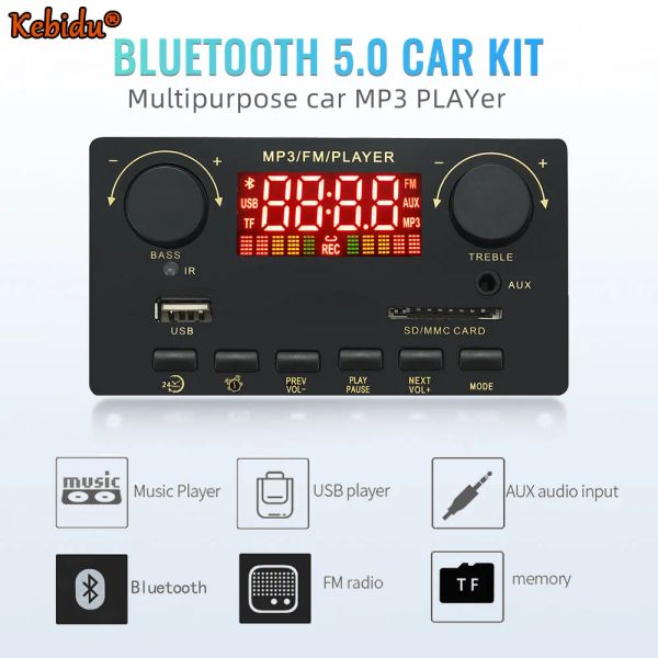 Jogadores DC 823V Bluetooth Decoder Board MP3 Player 2x40W Amplificador Chamada Módulo de Gravação Suporte Poweroff Memory Alarm Clock Função