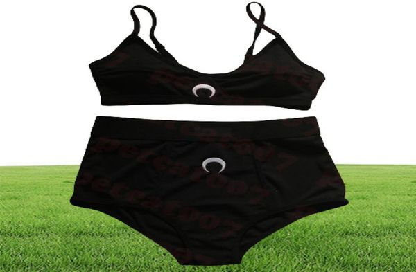 Mond bestickter Badeanzug-Bikini-Set, Designer-Damen-BH-Slip-Set, hohe Taille, Damen-Unterwäsche, zwei Farben, 4226569