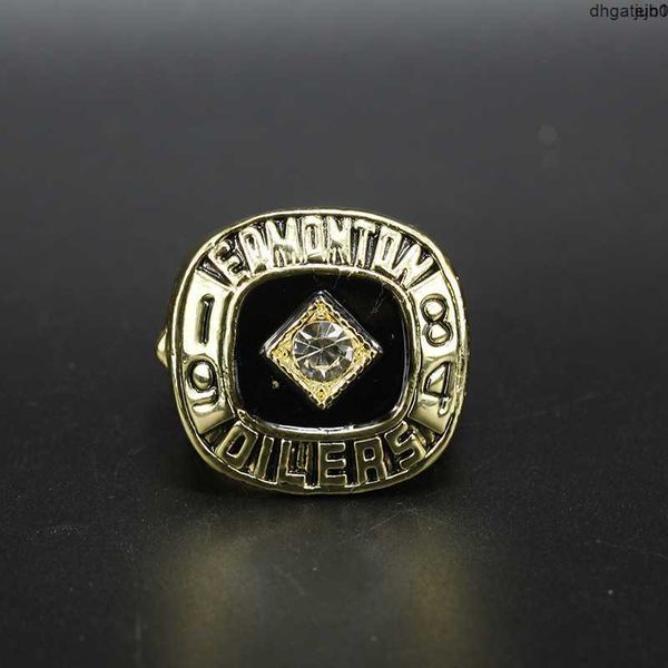 071w Designer Comemorativo Ring Band Anéis Nhl 1984 Edmonton Oil Producer Championship Rin