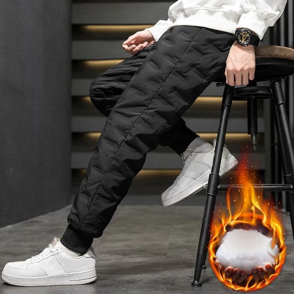 C. s Tırılkaz Termal Aşağı Pantolonlar Kış Duck Down Down Down Dolgded Islı Pantolon Sweatpants Aşağı Joggers Sportswear 240220