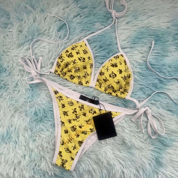 praia bikini swimsuit designer biquinis verão sexy cinta triângulo bikini set 1v jacquard y2k swim suit conforto tecido swimwear tamanho s-xl