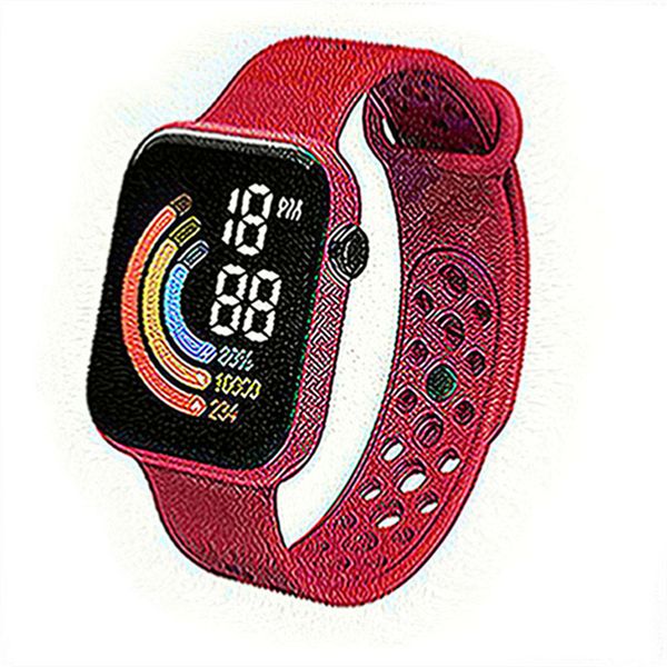 Para Xiaomi New Smart Watch Men Women Smartwatch LED relógio assistir à prova d'água Charging sem fio Silicone Digital Sport A121