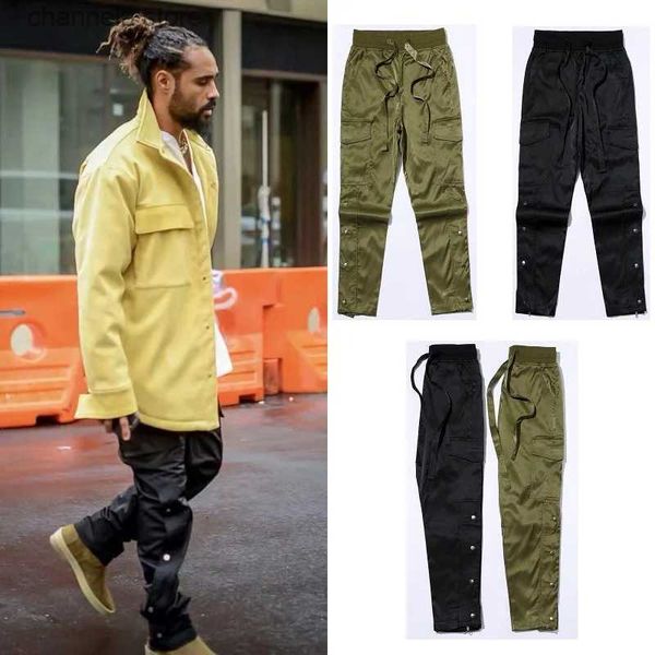 Calças masculinas nova moda chique calças de carga streetwear joggers high street techwear homem calças casuais hip hop punk harem calças t240227