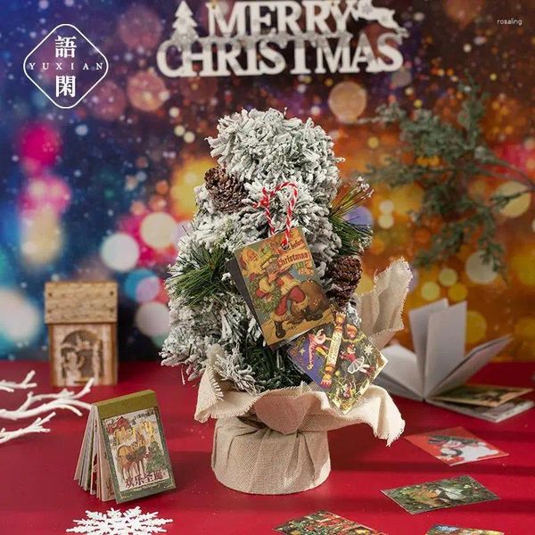 Envoltório de presente 30 pçs / lote adesivos de papelaria celebração de natal série diário decorativo móvel scrapbooking diy artesanato
