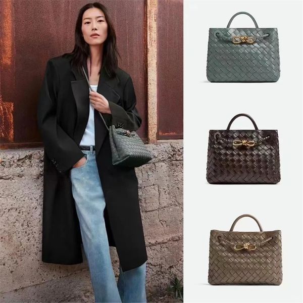 10a Gewebte Andiamo-Tasche, große Tragetasche, Umhängetasche für Damen und Herren, CrossBody-Designer-Handtasche, Luxus-Taschen, Top-Griff, Damen-Clutch, Leder-Geldbörse, Portemonnaie, Pochette, Reisetasche