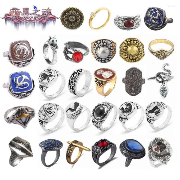 Cluster-Ringe SG Dark Souls 3 Young Dragon Ring Spiel Finger für Männer Frauen Fans Souvenir Geschenk Drop Schmuck