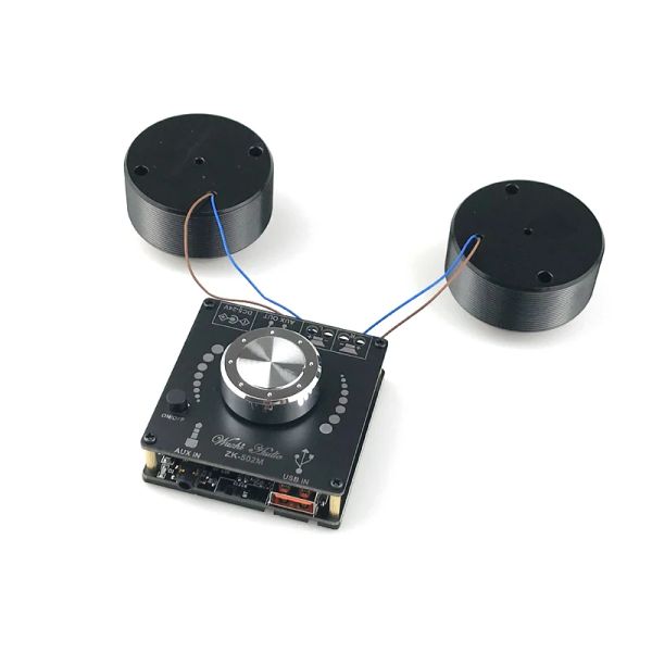 Alto-falantes 25W Áudio Portátil Ressonância Vibração Speaker BluetoothCompatível Classe D Amplificador de Potência Subwoofer DIY 2.0 Sistema HiFi