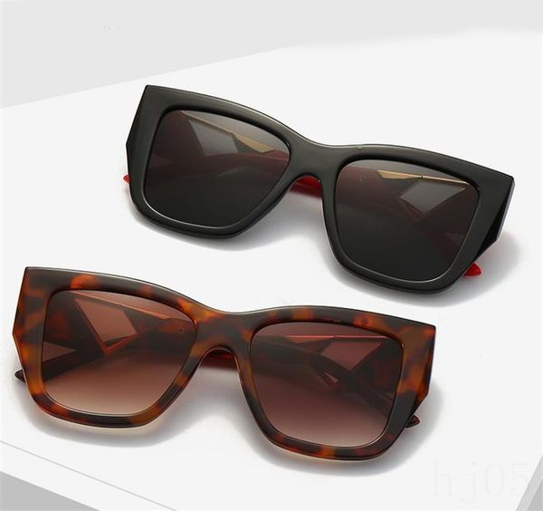 Occhiali firmati da uomo simbolici occhiali da sole moda per donna sportivi gafas de sol triangolo ampio telaio quadrato nero bianco occhiali da sole polarizzati multicolor PJ089 B4