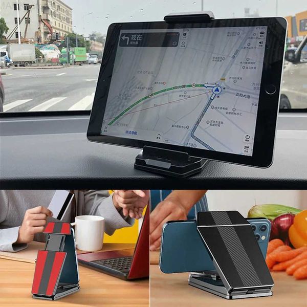 Suporte de carro para tablet no painel do carro para suporte de guia de telefone celular de 4 a 10 polegadas para Xiaomi Samsung Galaxy Tablet iPad Suporte para carroL2402