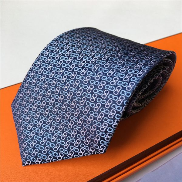 Neue Krawatten Designer Seidenkrawatte schwarz blau Jacquard handgewebt für Männer Hochzeit Casual und Business Krawatte Mode Krawatten Box 12346