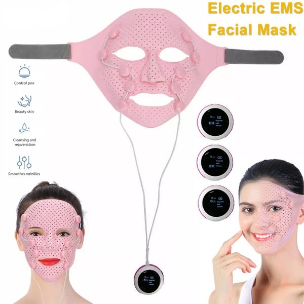 Dispositivo FOMIS V Massaggiatore viso Antirughe Magnete Massaggio Silicone 3D EMS Vibrazione Dispositivo di bellezza per il lifting del viso