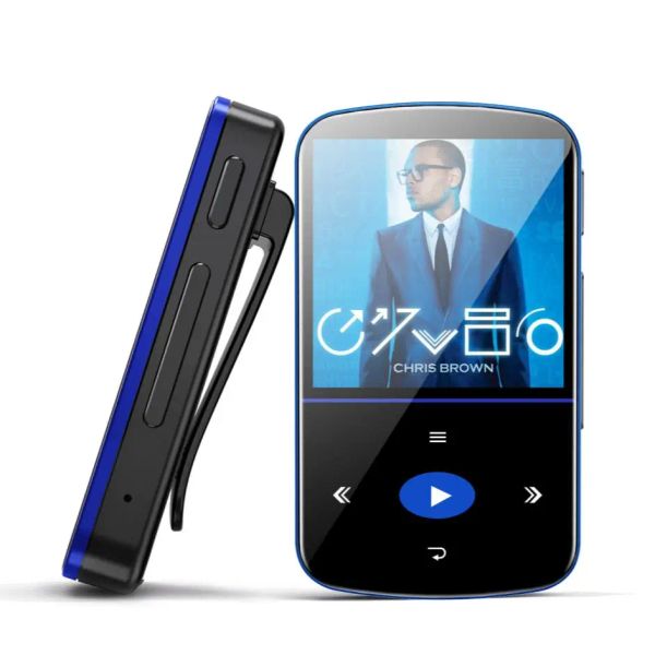 Jogadores Bluetooth MP3 Player Music Player Touch Screen Player com Rádio FM Gravação de Voz Mini Clip Walkman para Esporte