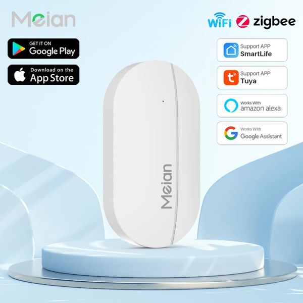 Detector Tuya Zigbee3.0 Smart Home WiFi Sensor de porta / janela Detectores abertos / fechados Sistema de alarme de proteção de segurança Segurança residencial Tuya APP