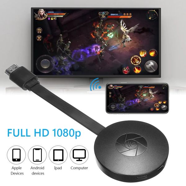 Box G2 TV -Stick für Mirascreen Display -Adapter 1080p TV Dongle HDMicompatible Spiegelbildschirm für Android iOS Google Mirror Bildschirm