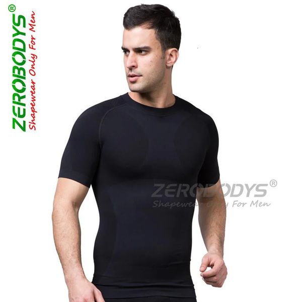 Männer Brust Shaper Bodybuilding Abnehmen Bauch Bauch Bauch Fett Brennen Haltung Corrector Kompression Shirt Korsett Für Männliche 240220