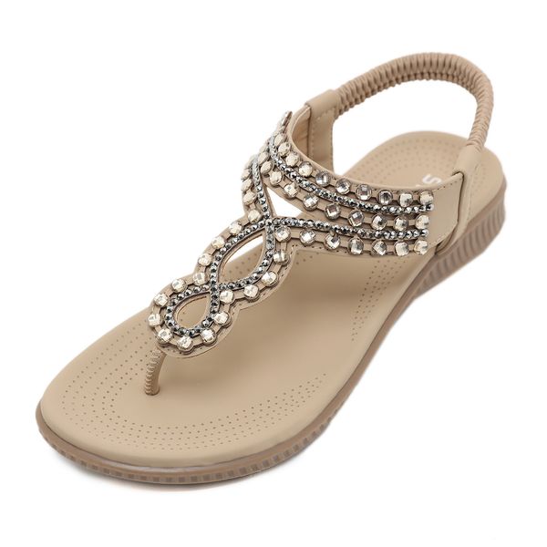 Luxus-Designer-Damen-Sandale, heiße Sommer-Strandschuhe, flache Mode-Strand-Damen-Sandalen, GAI