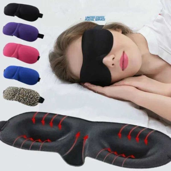 Máscaras de sono 3D Sleep Eye Mask Bloqueador de luz e respirável Protegendo os cílios Itens essenciais para viagens