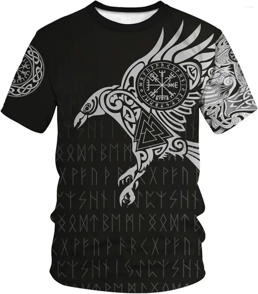 Magliette da uomo Camicie Top Novità Stampa 3D Mitologia norrena Pullover Tee Abbigliamento di lusso Uomo Top oversize