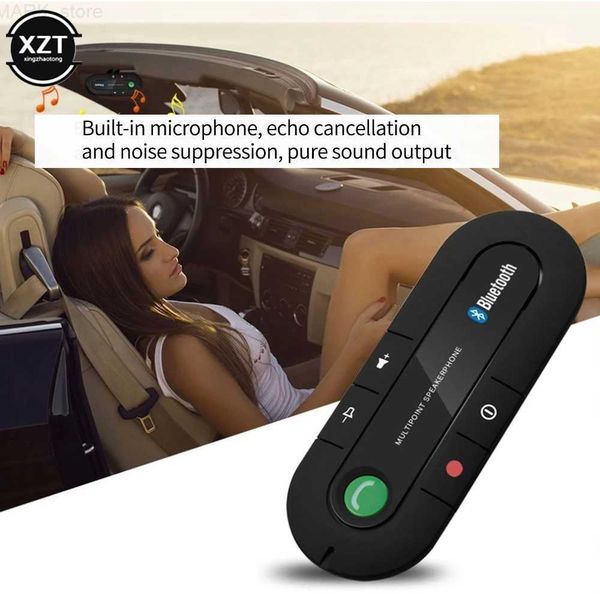 Bluetooth Car Kit NEUE Freisprecheinrichtung 4.1 + EDR Drahtlose Bluetooth-kompatible Freisprecheinrichtung MP3-Musik-Player USB-Power-Audioempfänger Sonnenblende ClipL2402