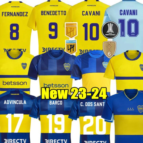 Aniversário do clube Cavani 2023 2024 Juniors Juniors Jerseys Barco Advímbula Homem Crianças Camisa de Futebol 23 24 Camisa de futebol Tevez Carlis Marcos Rojo