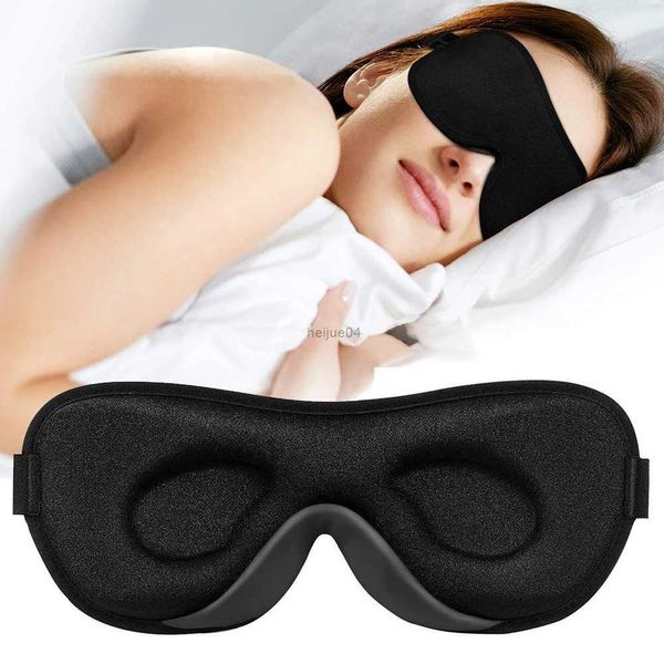 Máscaras de sono 2023 luxo máscara de olho fino para dormir blackout máscara de sono para mulheres homens noite máscara de dormir para travessas laterais