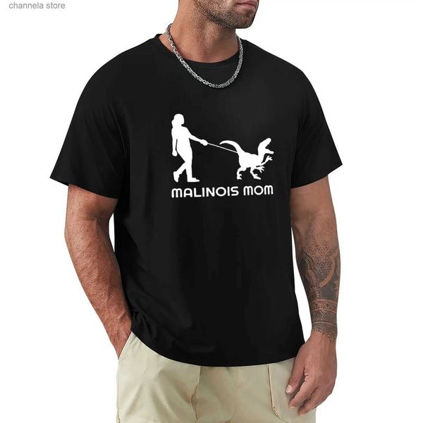 Erkek Tişörtler Belçika Malinois T-Shirt Komik Tişört Kedi Gömlekleri Düz T-Shirt Erkek Kıyafetleri T240227
