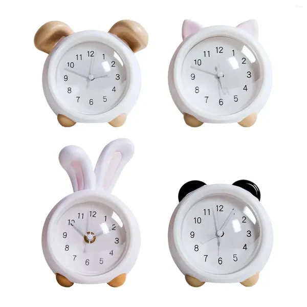 Orologi da tavolo Salvadanaio Orologio a forma di animale carino Luce notturna Decorazione desktop per animali domestici