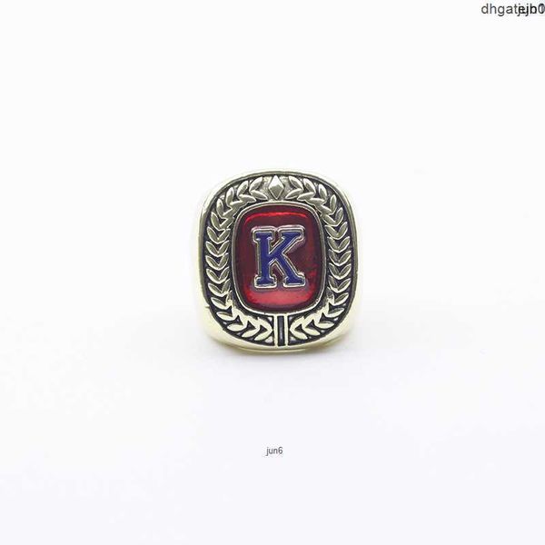 Anel comemorativo Avyz Designer Anéis Ncaa University of Kansas Crow Hawk k Anel campeão de basquete Lvya 7i5n