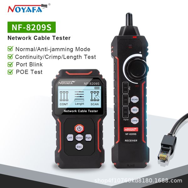 Noyafa NF-8209S Английская версия Тестер кабеля Line Finder Тестер сетевого кабеля Poe