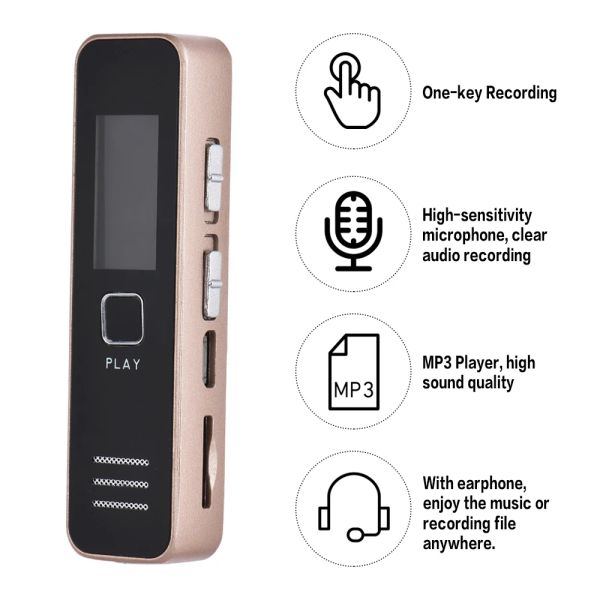 Players Digital Voice Recorder Audio Diktiergerät MP3-Player USB-Flash-Disk für Meetings