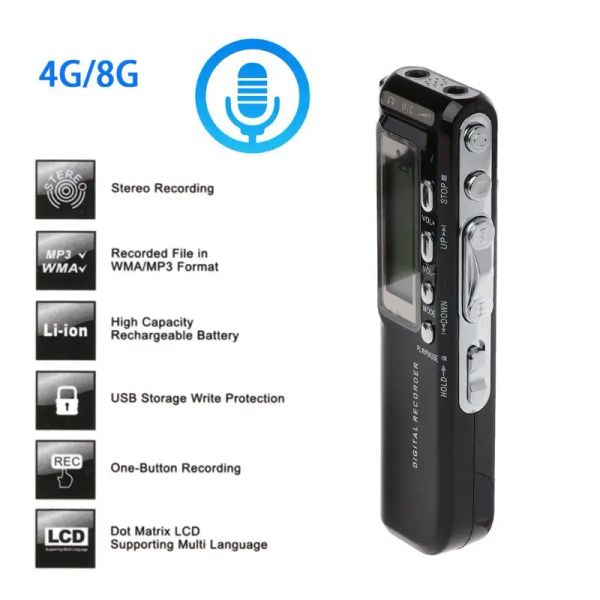 Spieler 4 GB/8 GB USB Stift Digital Sprachrekorder Voice Activated Digital Audio Voice Recorder MP3 Player Diktaphone