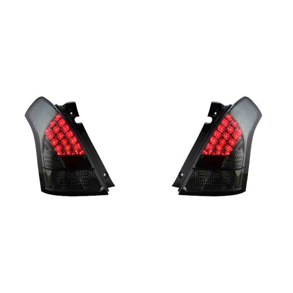 Para suzuki swift led conjunto de luz traseira lâmpada traseira streamer indicador de sinal de volta freio reverso luzes de estacionamento peças de automóvel lanterna traseira 05-16