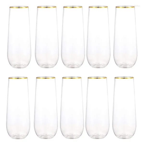 Copos de champanhe flautas cristalinas copos de coquetel drinkware inquebrável perfeito para festa de casamento aniversário