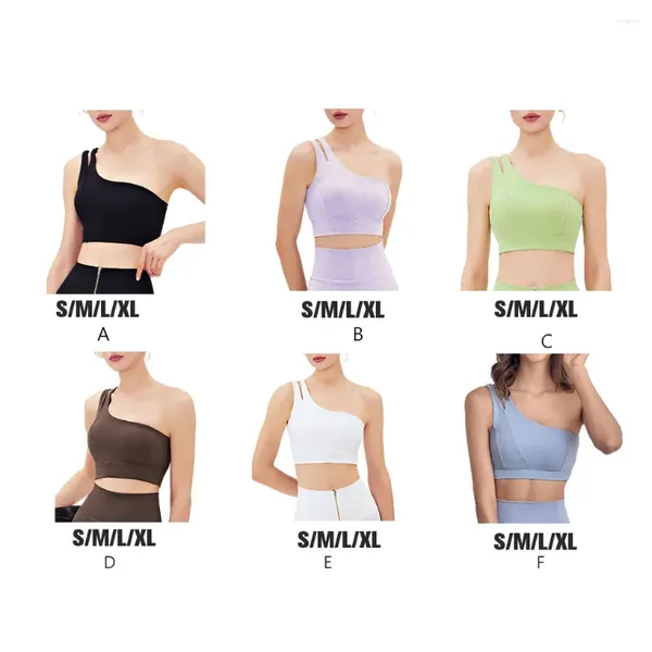 Completo da yoga Reggiseno sportivo Fitness Top Palestra Pelle stretta Design sexy Resilienza Accessori da donna Traspirante ad alto impatto Viola XL