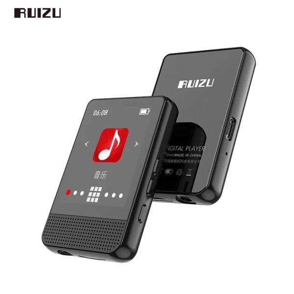 Плееры RUIZU M16 MP3-плеер с Bluetooth-динамиком, сенсорным экраном, 16/32 ГБ, Hi-Fi, металлический мини-портативный Walkman, поддержка FM-радио, видео, электронная книга