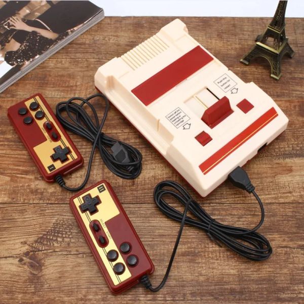 Jogadores Coolbaby Rs 37 Red e White Game Console Console de jogos Família para NES 8 Classic Nosttalgic For FC Videogame Game Game Card