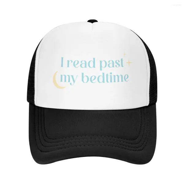 Ball Caps I Read Past My Bedtime Baseball Cap Beach Outing Hat Women Men'S