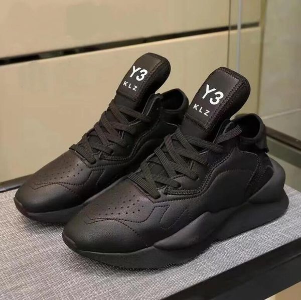 Preto samurai y3 tênis masculino sapatos de couro casual camurça sapatos de corrida tênis feminino unisex