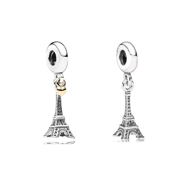 Новый модный шарм, оригинальные бусины в виде башни из серебра S925, подходят для оригинальных женских браслетов, ювелирных аксессуаров, подарков