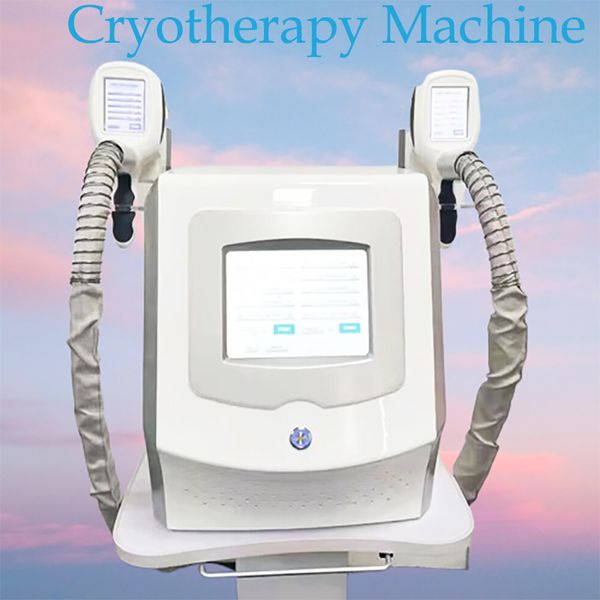 En yeni kriyolipoliz yağ donma makinesi kişisel ev kullanın kriyoterapi cihazı zayıflama güzellik gövdesi konturu 2 tutamaç CE sertifikası