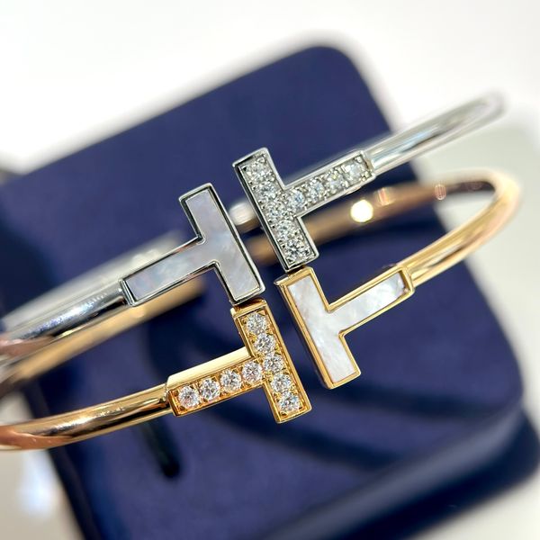 Designer Jewellery Crystal Diamonds Bracciale per donne uomini matrimoni per coppie a doppio marchio tantino giorno regalo multipla con scatola dimensione 16 17 18 19