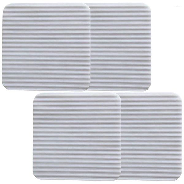 Tapetes de banho 4 Pcs Mat Adesivos Fita de Tapete Lavável para Suportes de Pisos Laminados Tapetes de Área de Madeira no Tapete Não-tecido Tecido Grips Pad Over