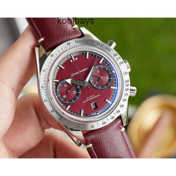 Luxuriöse Speedmaster-Sportuhren, Herrenuhr, Designer-Uhrwerk, Omig Moonswatch, Damen-Rückseite, transparenter, hochwertiger Chronograph, Montre Luxe Weiß, 41 HI, beste Qualität