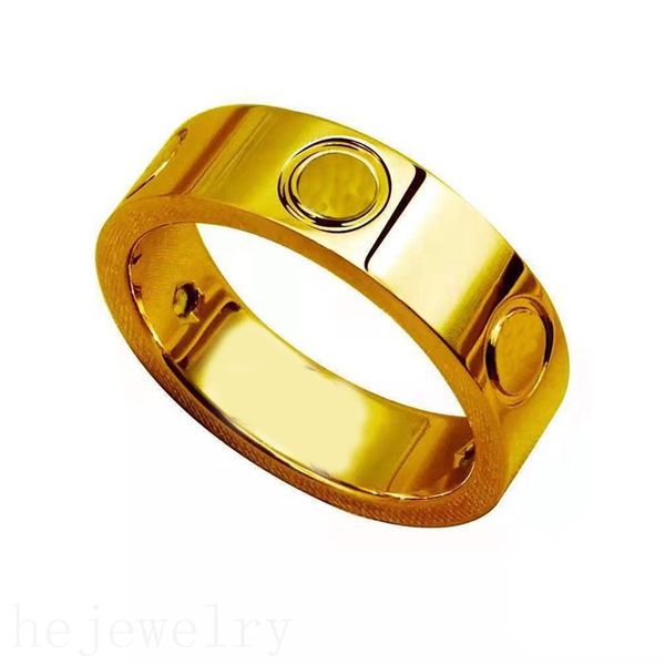 Anéis de banda Love Rings for Men Diamond Wedding Ring para casal Classic Screw Jewelry Acessórios