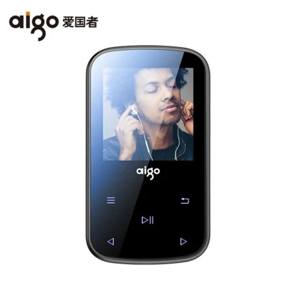 Oyuncu Yükseltilmiş Versiyon Aigo Mp3107pro Bluetooth 4.2 Dokunmatik Ekran Müzik Oyuncusu Walkman Mini Mp3 Oyuncusu Spor Klibi ile