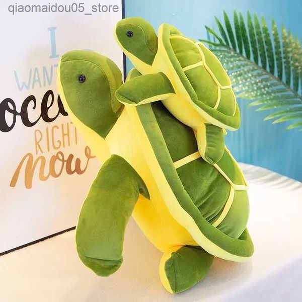 Plüschpuppen Kleine Schildkröte Plüschtier Plüsch Baumwollkissen Rückauge Schildkröte Puppe Kinder Stoffpuppe Kissen Plüsch Q240227