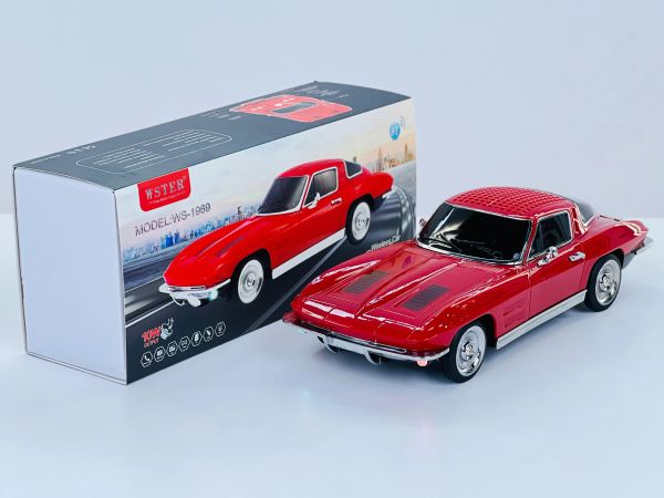 Динамики EONKO WS1969 Chevrolet Corvette в форме автомобиля Bluetooth-динамик с TF USB FM AUX Громкая связь TWS Светодиодная подсветка для селфи Светодиодный дисплей